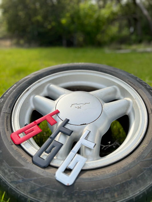 GT Metal Badge Emblem - Aggressive 3D Logo for Ford Mustang GT