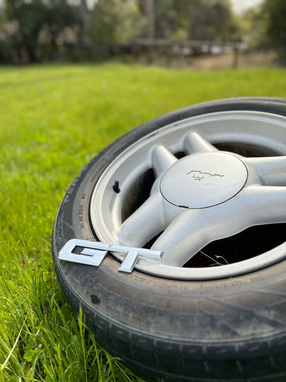 GT Metal Badge Emblem - Aggressive 3D Logo for Ford Mustang GT