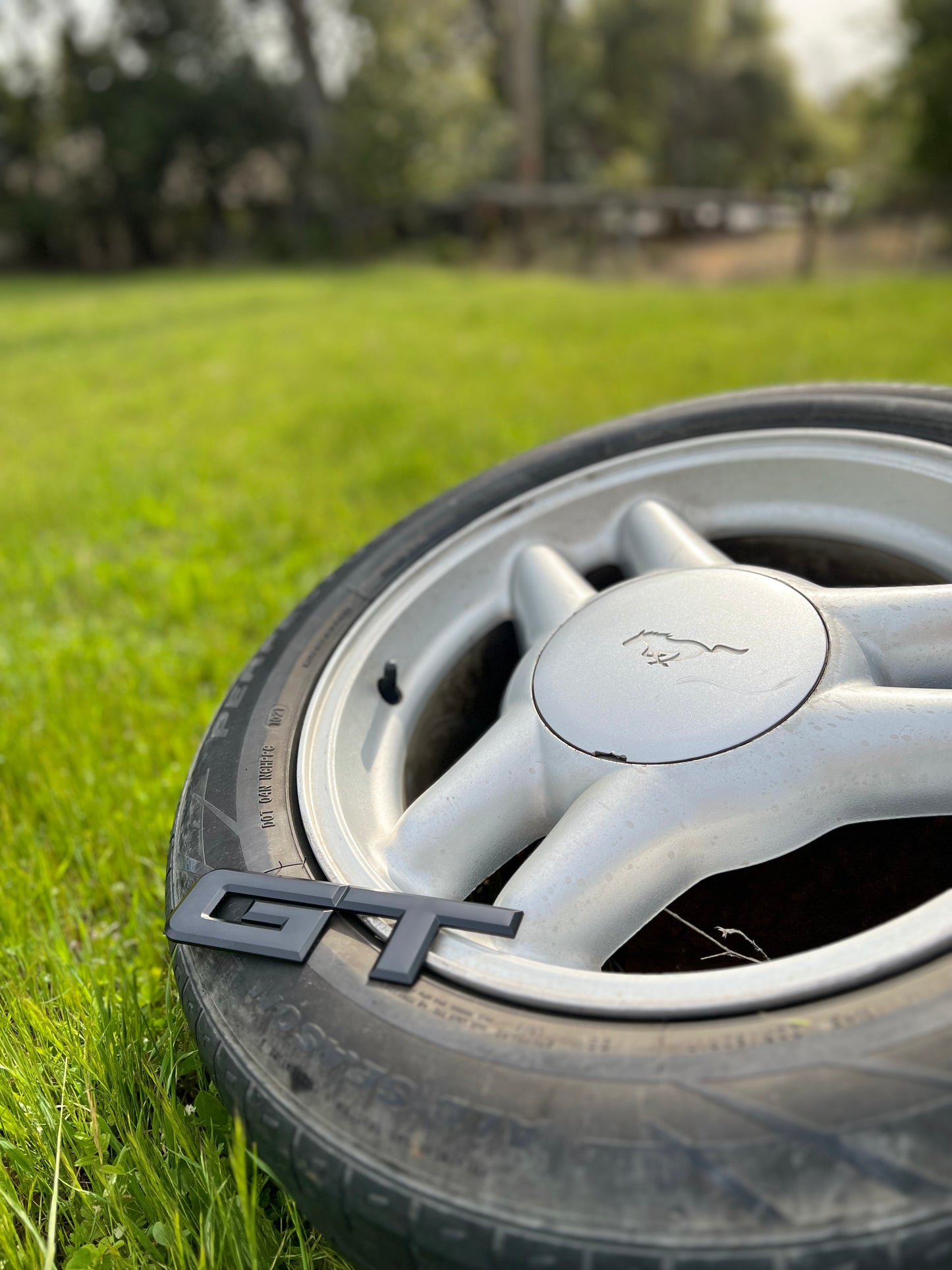 GT Metal Badge Emblem - Aggressive 3D Logo for Ford Mustang GT