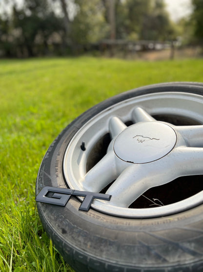 GT Metal Badge Emblem - Aggressive 3D Logo for Ford Mustang GT