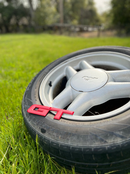 GT Metal Badge Emblem - Aggressive 3D Logo for Ford Mustang GT